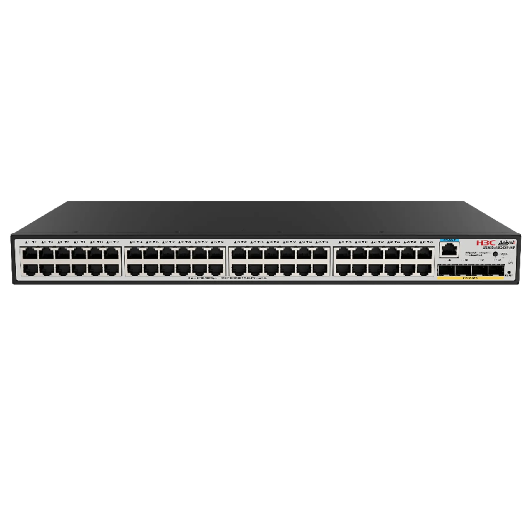 H3C Aolynk US500-48G4XF-HP – Switch Layer 3 PoE+ 48 cổng, 4 SFP+ 10G