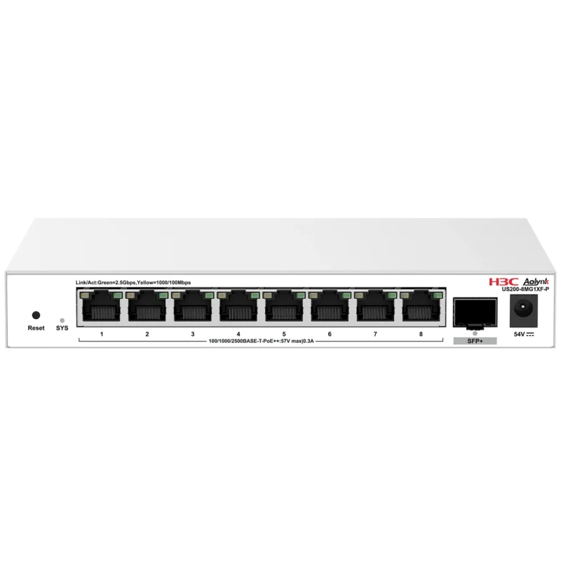AOLYNK US200-8MG1XF-P Switch Web Managed PoE++ 2.5G