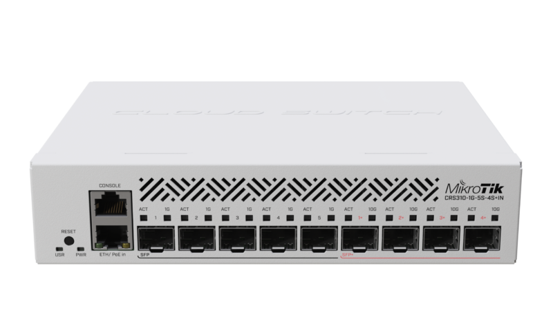 Switch quang MikroTik CRS310-1G-5S-4S+IN 5 SFP, 4 SFP+ 10G