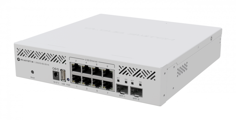 Switch MikroTik CRS310-8G+2S+IN 8 cổng 2.5G, 2 SFP+ 10G