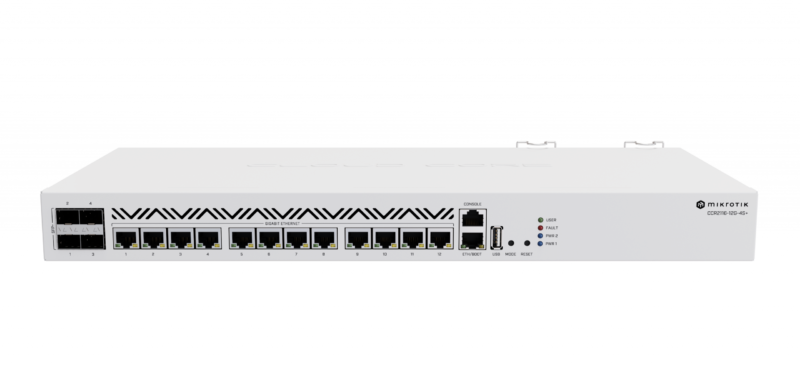Router MikroTik CCR2116-12G-4S+ 16 nhân, 4 SFP+ 10G