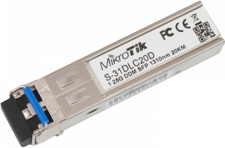 Module quang MikroTik S-31DLC20D SFP 1.25G Single Mode 20km