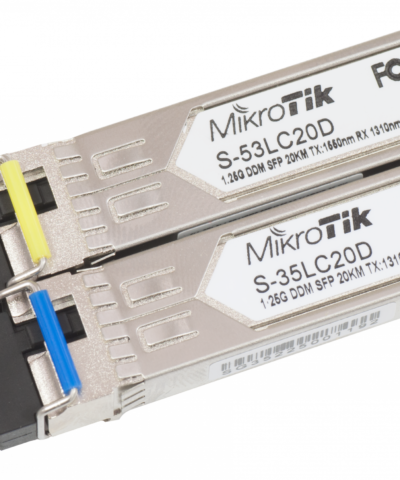 Bộ 2 module quang MikroTik S-3553LC20D SFP 1.25G BiDi 20km