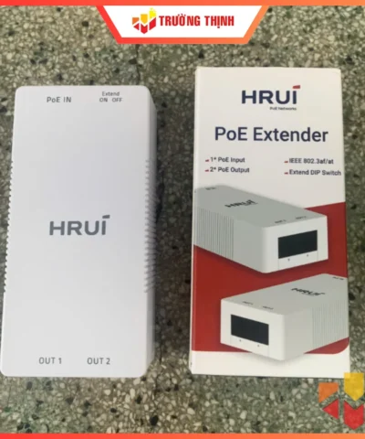 Switch PoE 1 ra 2 vào Hrui HR902-AFR-21+ công suẩ 30W