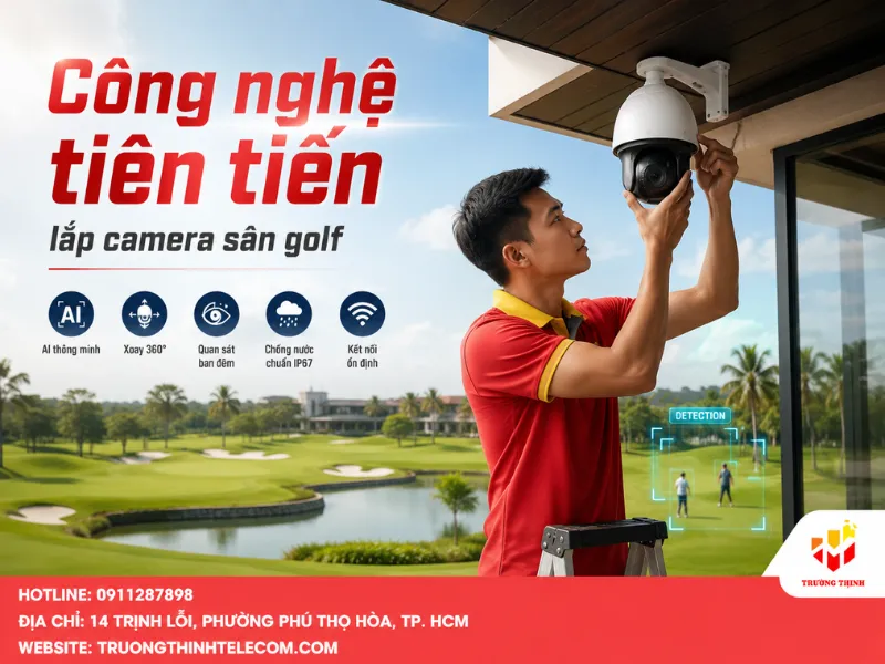 Các công nghệ tiên tiến nên tích hợp khi lắp camera cho sân golf