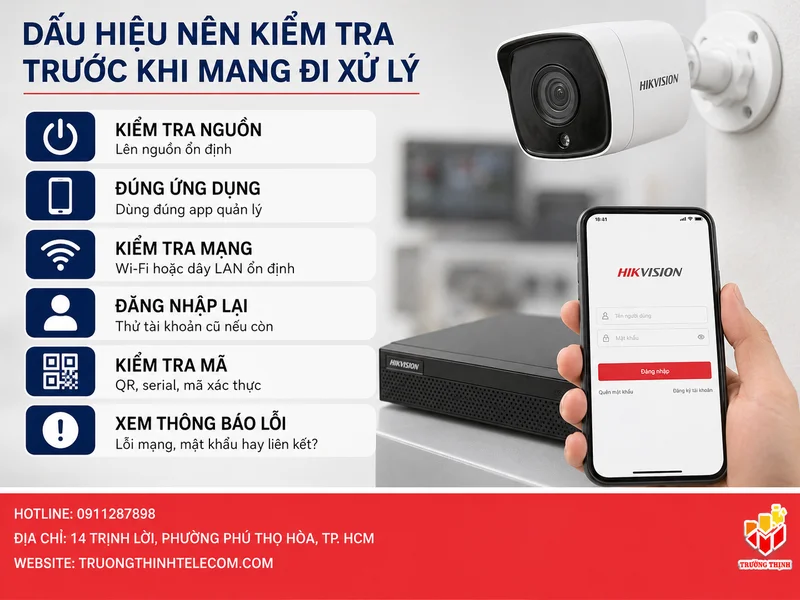 Các dấu hiệu nên kiểm tra trước khi mang đi xử lý