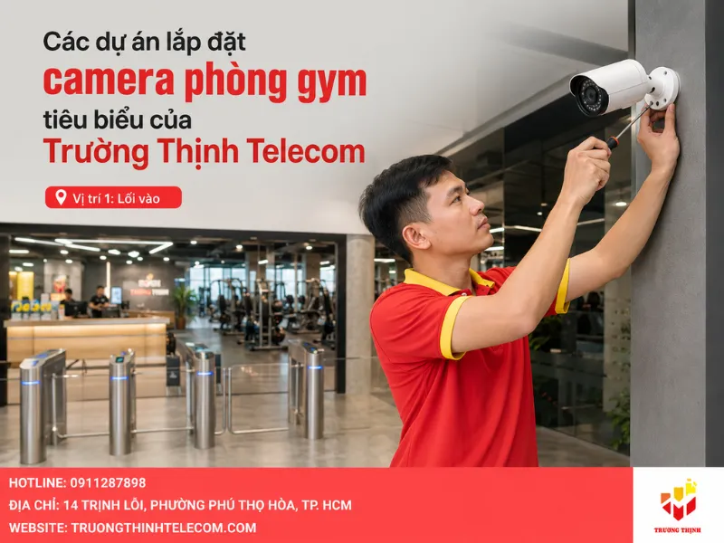 Các dự án lắp đặt camera phòng gym