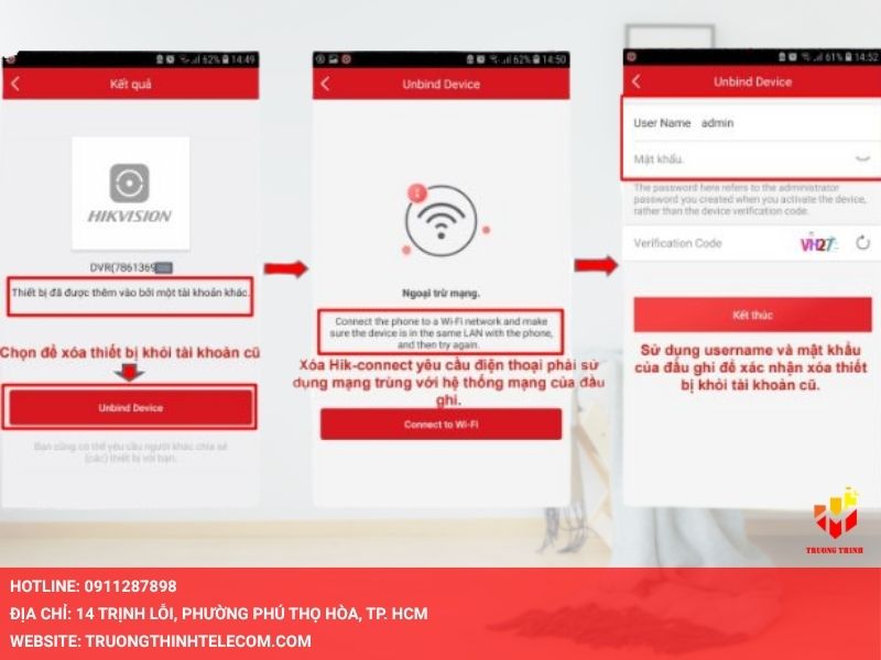 Cách xử lý khi còn truy cập được tài khoản Hik-Connect cũ