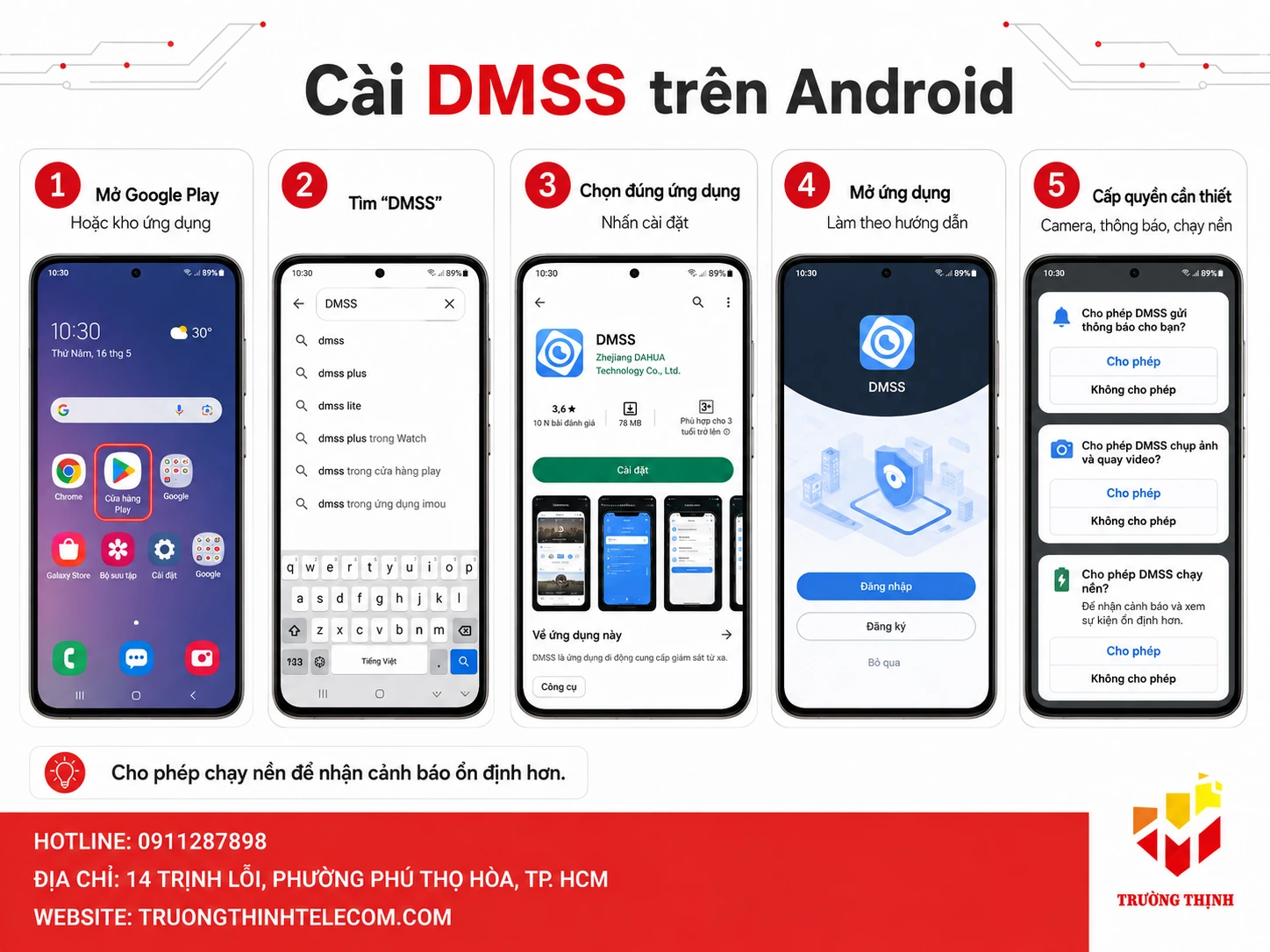 Cài DMSS trên Android
