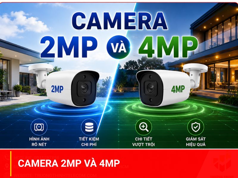 Camera 2MP và 4MP so sánh nên chọn độ phân giải nào phù hợp?