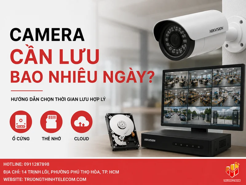 Camera lưu trữ được bao lâu? Cách tính dung lượng hợp lý cho từng nhu cầu