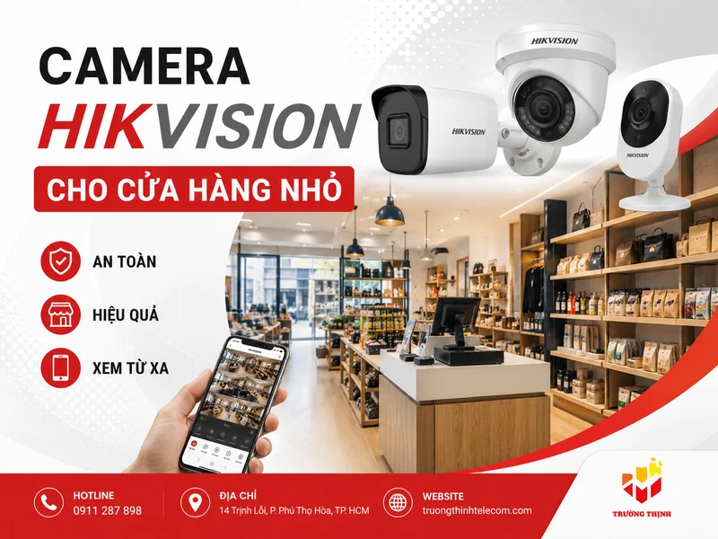 Camera Hikvision cho cửa hàng nhỏ