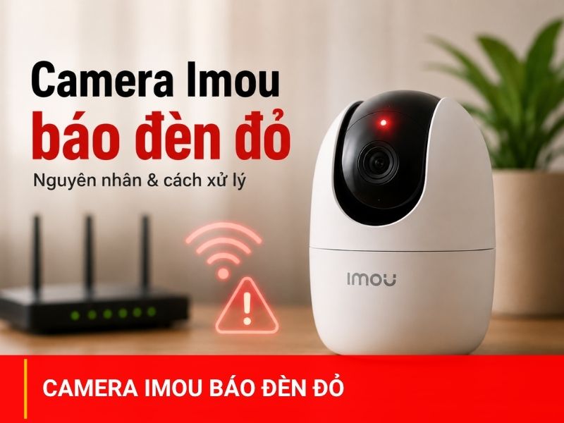 Camera Imou báo đèn đỏ: Nguyên nhân thường gặp và cách xử lý đúng cách