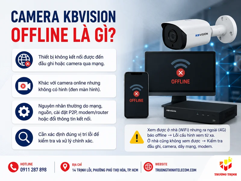 Camera KBVision offline là gì?