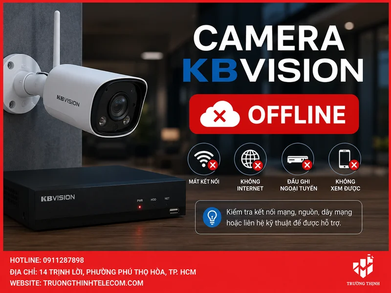 Camera KBVision offline: Nguyên nhân thường gặp và cách xử lý từng bước