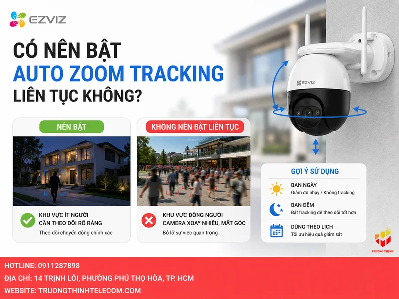 Có nên bật Auto Zoom Tracking liên tục không?