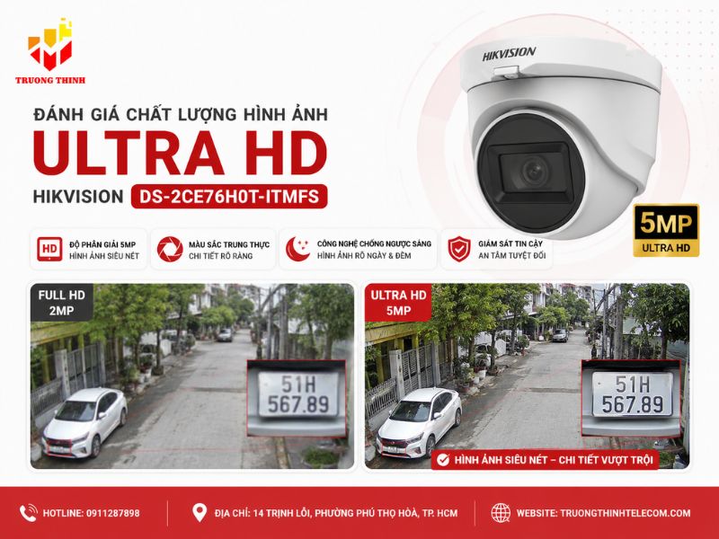 Đánh giá chất lượng hình ảnh Ultra HD của Hikvision DS-2CE76H0T-ITMFS