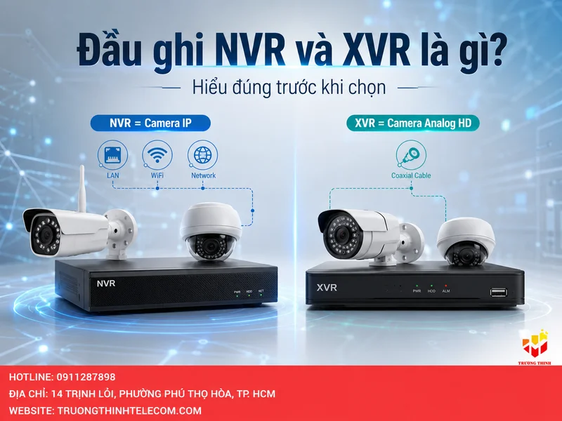 Đầu ghi NVR và XVR là gì? Hiểu đúng trước khi chọn