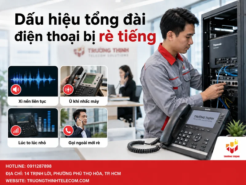 Dấu hiệu tổng đài điện thoại bị rè tiếng doanh nghiệp không nên bỏ qua