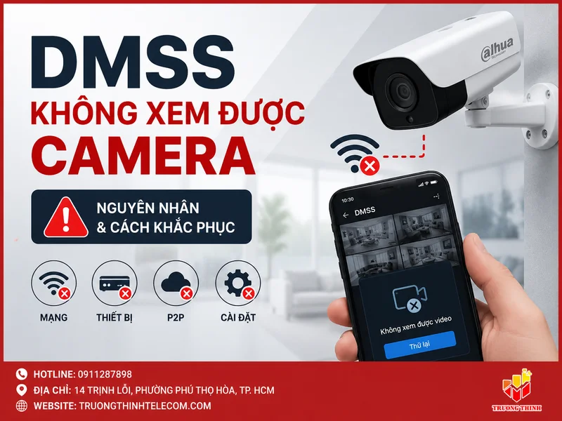 DMSS không xem được camera: Nguyên nhân và cách xử lý đúng cho gia đình, cửa hàng nhỏ