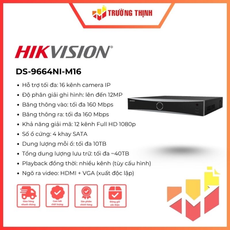 Đầu ghi IP NVR 16 kênh Hikvision DS-7716NXI-K4/16P(E)