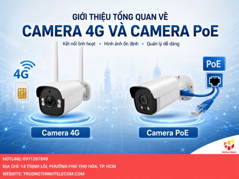 Giới thiệu tổng quan về Camera 4G và camera PoE