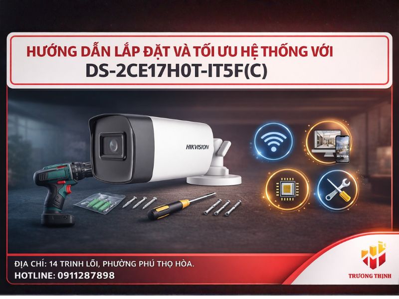 Hướng dẫn lắp đặt và tối ưu hệ thống với DS-2CE17H0T-IT5F(C)