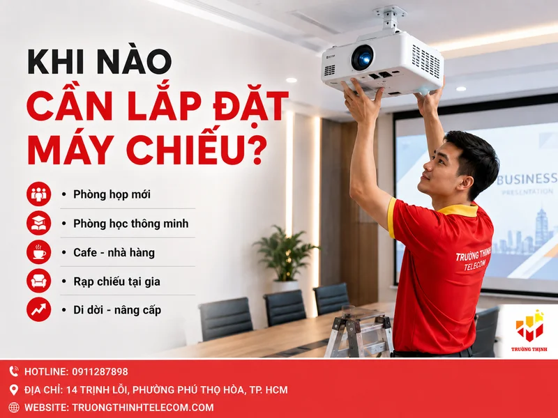 Khi nào cần sử dụng dịch vụ lắp đặt máy chiếu?