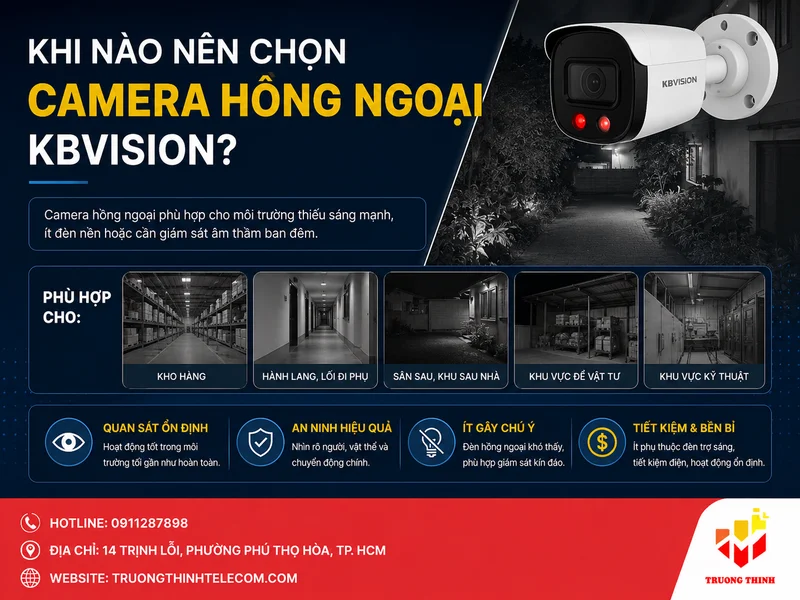 Khi nào nên chọn camera hồng ngoại KBVision?