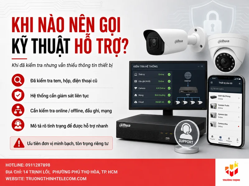 Khi nào nên gọi kỹ thuật hỗ trợ?