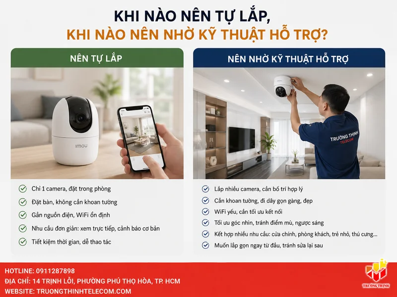Khi nào nên tự lắp, khi nào nên nhờ kỹ thuật hỗ trợ?