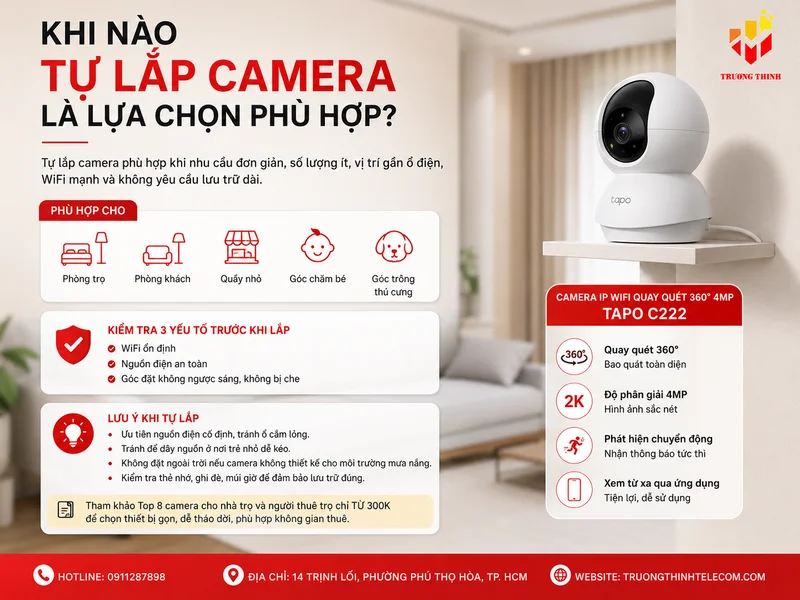Khi nào nên thuê dịch vụ lắp camera chuyên nghiệp?