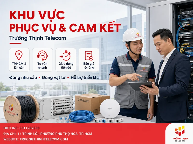 Khu vực phục vụ và cam kết của Trường Thịnh Telecom