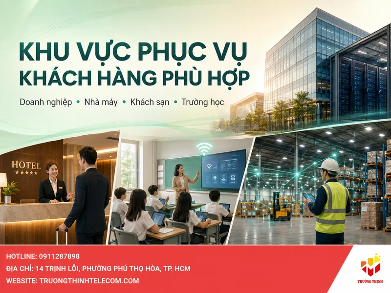 Khu vực phục vụ và đối tượng khách hàng phù hợp