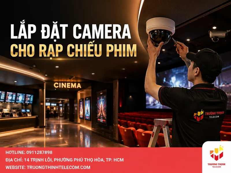 Lắp đặt camera cho rạp chiếu phim giá rẻ thợ có mặt trong 30P