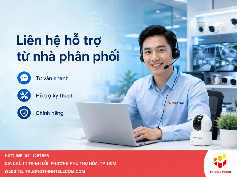 Liên hệ hỗ trợ từ nhà phân phối