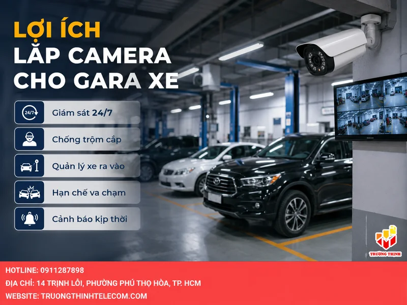 Lợi ích khi lắp đặt camera cho gara xe