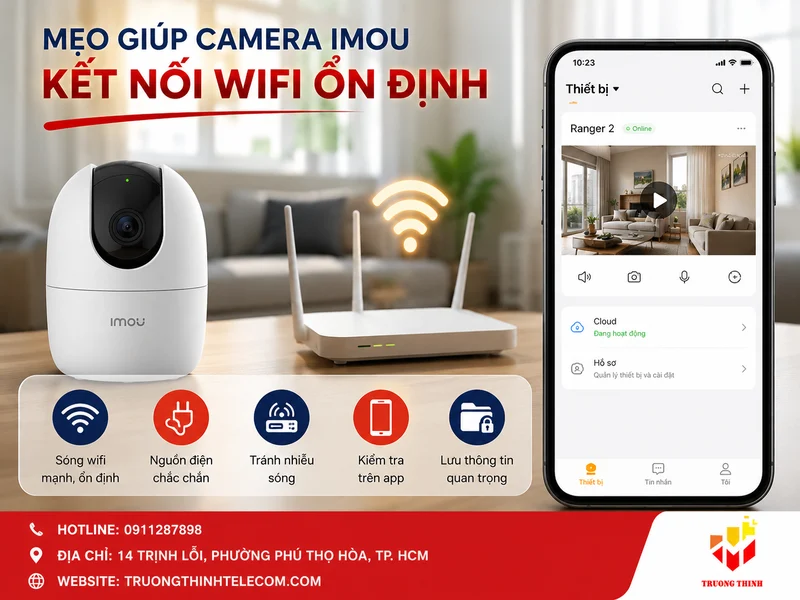 Mẹo giúp camera Imou kết nối wifi ổn định sau khi đổi mạng