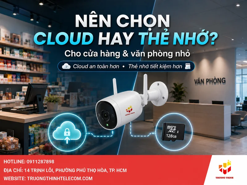 Nên dùng camera lưu cloud hay thẻ nhớ cho gia đình?