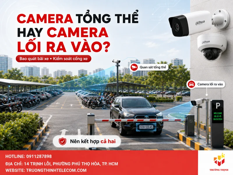 Nên dùng camera quan sát tổng thể hay camera chuyên cho lối ra vào?