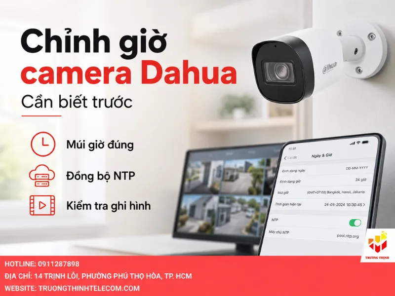 Những điều cần biết trước khi chỉnh giờ camera Dahua
