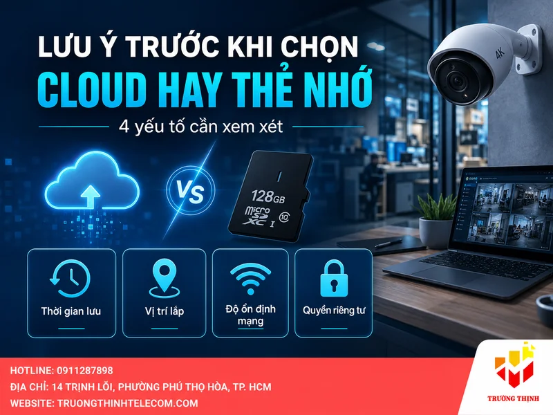 Những lưu ý quan trọng trước khi quyết định cách lưu trữ camera