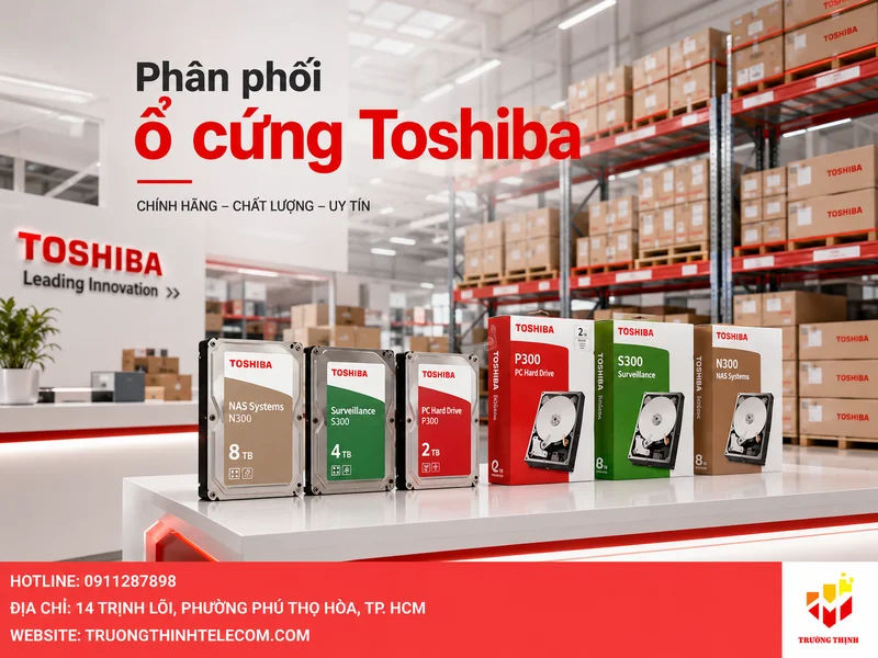 Phân phối ổ cứng Toshiba cho đại lý: Nguồn hàng ổn định, Chiết khấu cao