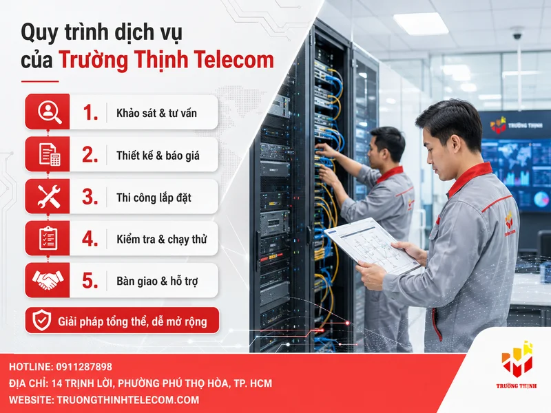 Quy trình dịch vụ của Trường Thịnh Telecom