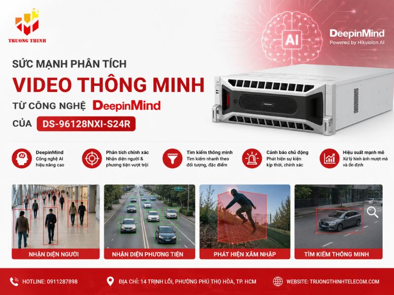Sức mạnh phân tích video thông minh từ công nghệ DeepinMind của DS-96128NXI-S24R