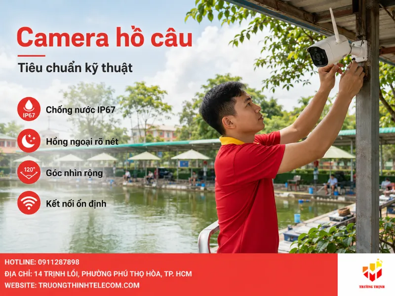 Tiêu chuẩn kỹ thuật của camera dùng cho hồ câu