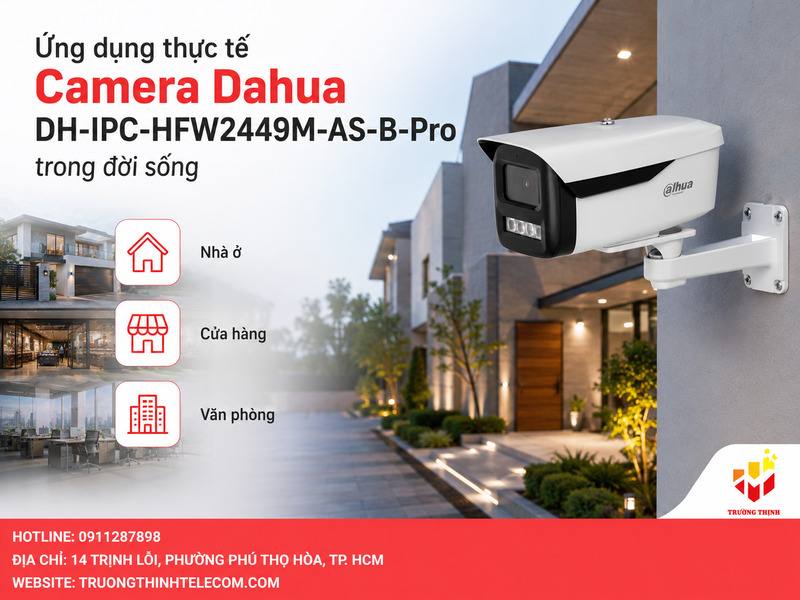 Ứng dụng thực tế của Camera Dahua DH-IPC-HFW2449M-AS-B-Pro trong đời sống