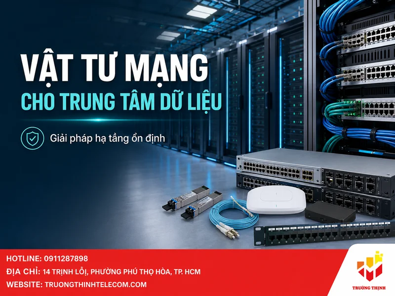 Vật tư mạng cho trung tâm dữ liệu: Tư vấn chọn đúng để tối ưu chi phí vận hành