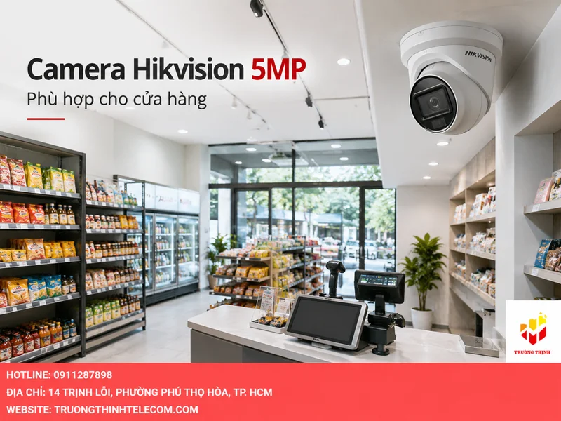 Vì sao cửa hàng nên cân nhắc camera Hikvision 5MP?