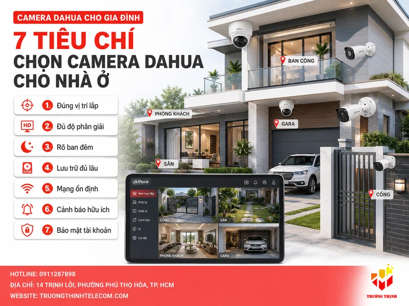 7 tiêu chí chọn Camera Dahua cho nhà ở